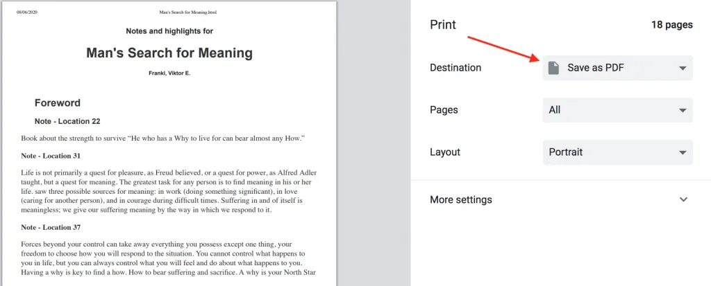Kindle Salva nota come PDF come migliorare la memoria