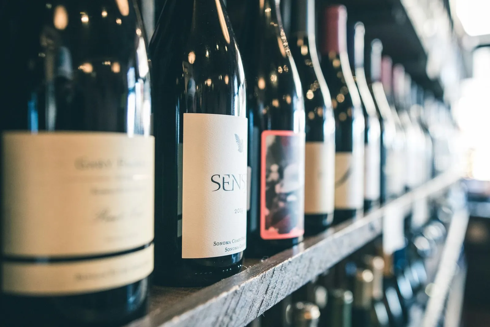 Serie di vini in vendita
