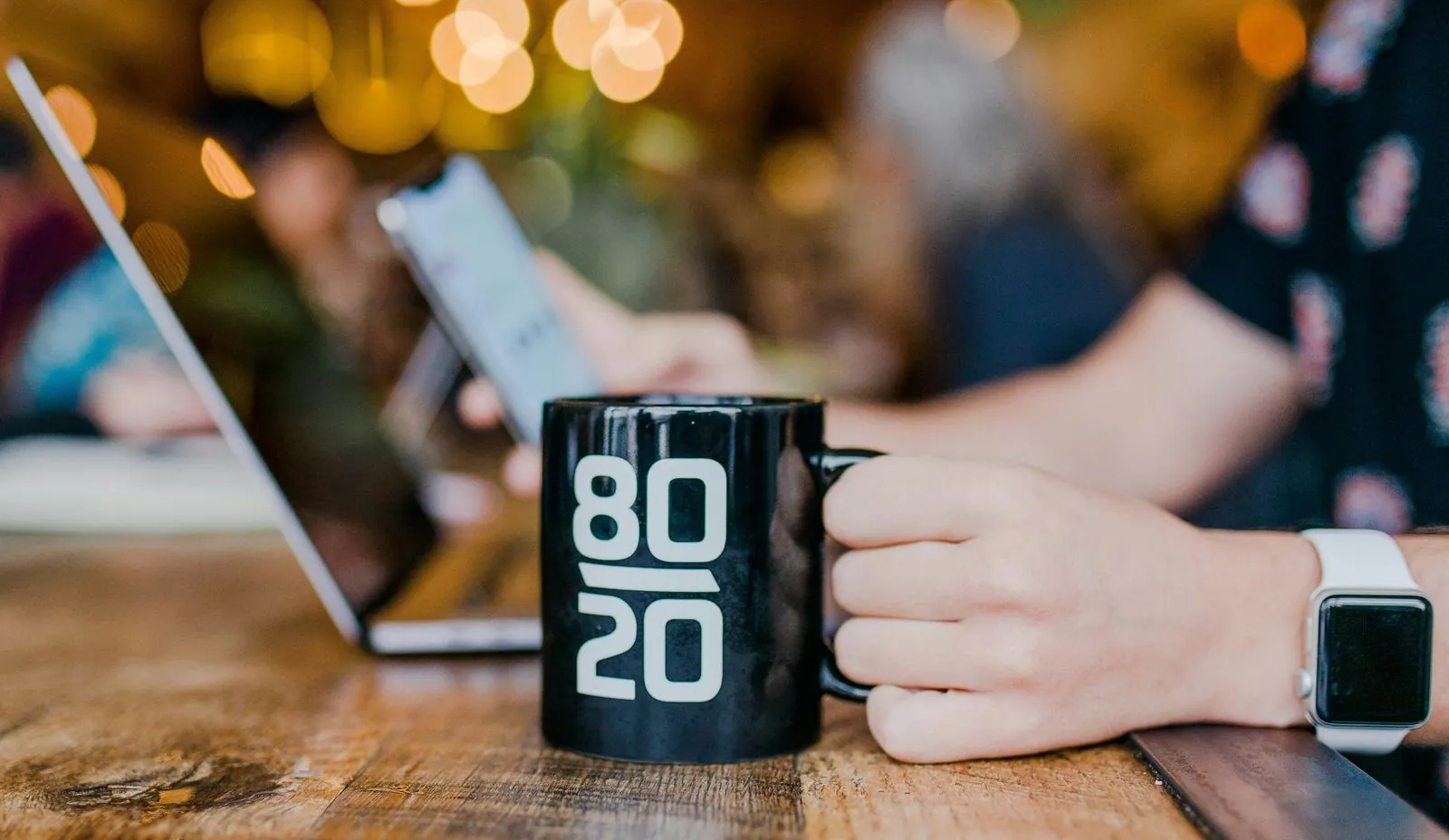 tazza che ricorda le legge 20/80 di Pareto