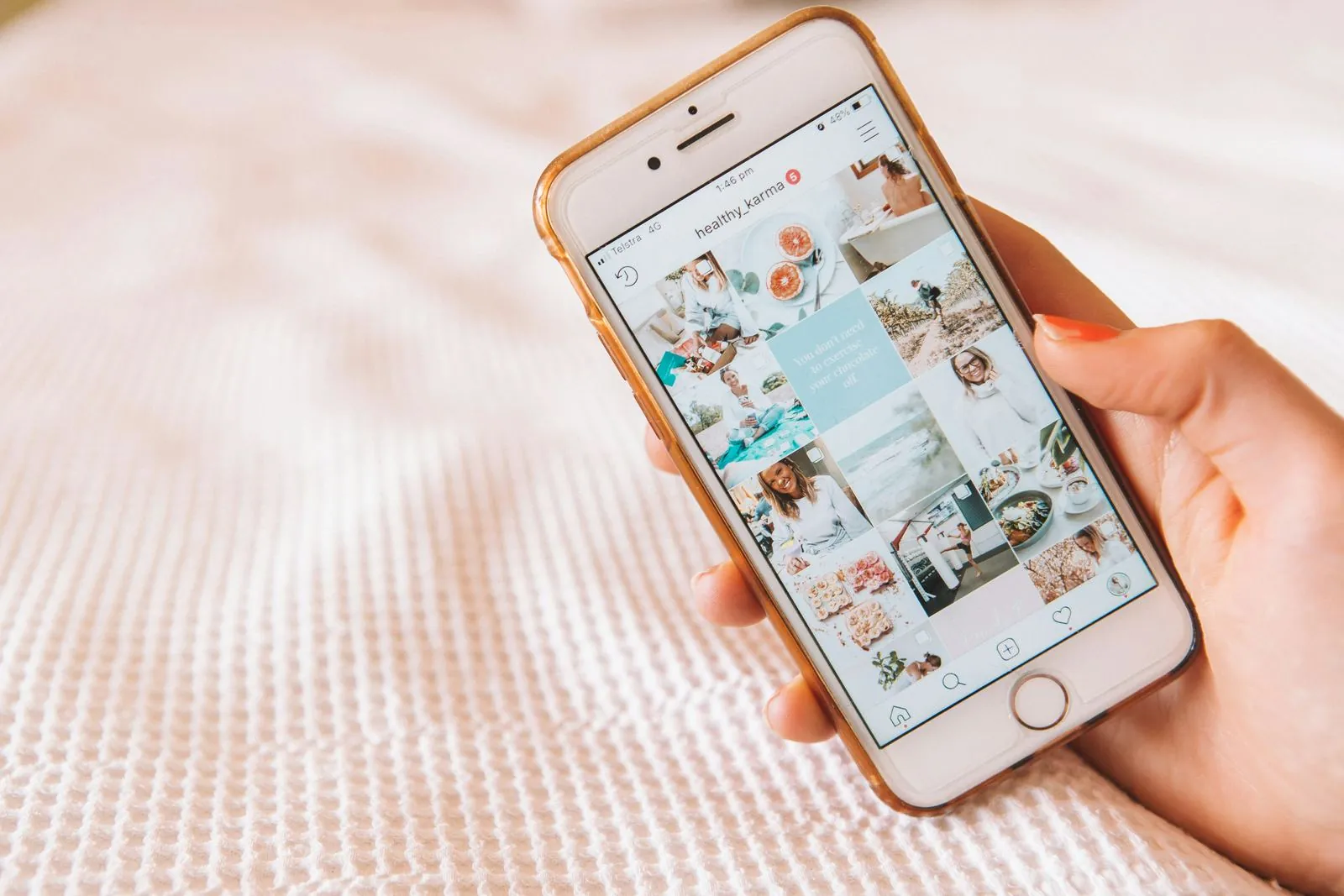 feed del profilo di un influencer su Instagram